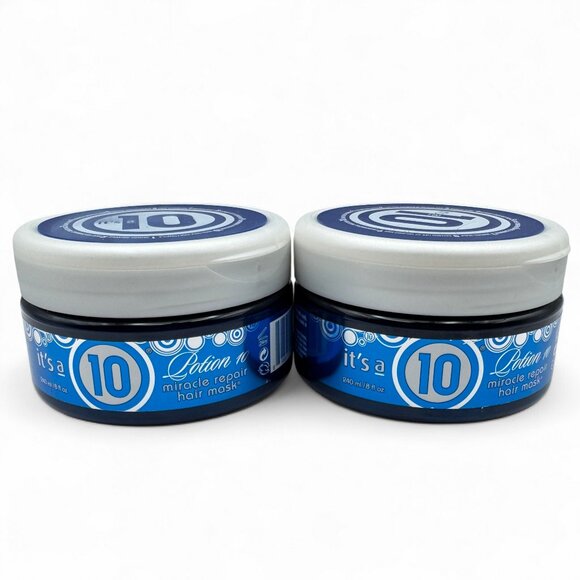 2x It's a 10 Potion 10 Miracle Repair Hair Mask 8oz Hydrating Shine Reduce Frizz - Picture 1 of 6